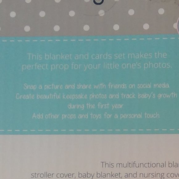 Lulujo Baby's First Year Blanket & Card Set - Picture 4 of 4